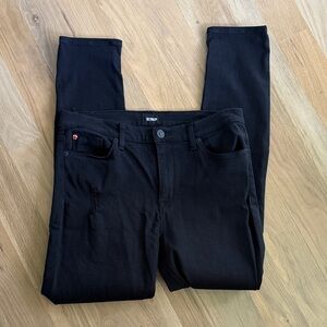 Hudson Black Distressed Skinny Jeans